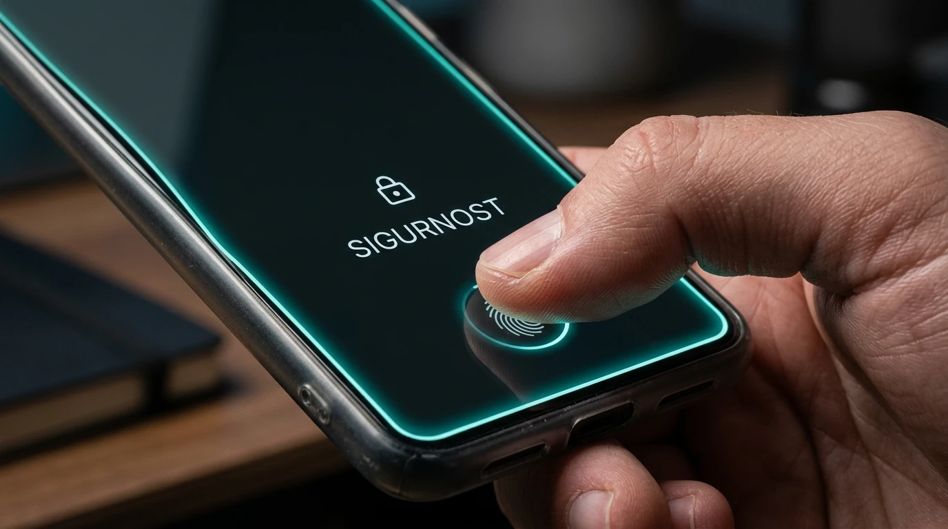 Biometrijska 2FA zaštita Skrill računa — otisak prsta i face ID na mobilnom uređaju